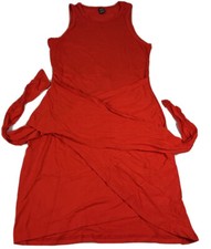 SHEIN Unity Wrap Tie Front Bodycon Dress Size 2 Sleeveless