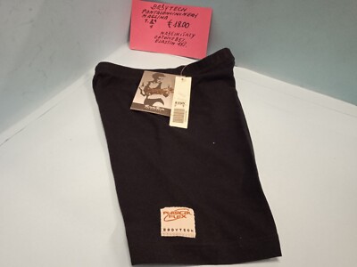 Leggings Bermuda schwarz Baumwolle Stretch Body Tech 80er Vintage