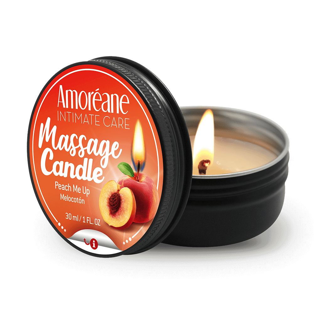 Candela da massaggio artigianale amoréane-med massage candle peach me up