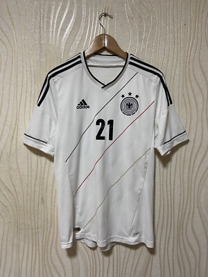 GERMANY 2012 2013 HOME SHIRT JERSEY ADIDAS X20656 sz M #21 REUS | eBay