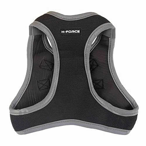 Dog Harness, Breathable Soft Mesh Puppy Vest Harness Reflective Large Grey
