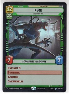 Star Wars Unlimited TotR Foil Card TWI118 Gor