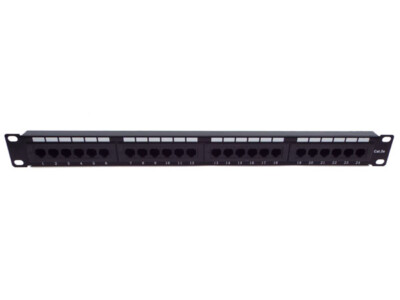 CNAweb 24 Port Cat5e 1U Rackmount 110 RJ45 Network Patch Panel 568A 568B 