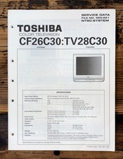 Toshiba CF26C30 TV28C30  Service Manual Original 