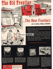1959 Triplett Voltmeter VOM art Vintage Ad Old New Frontier
