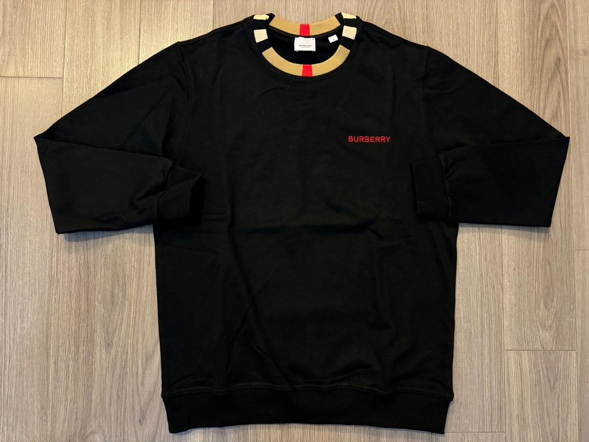 スウェット・トレーナー Burberry Embroidered Stretch Cotton Blend Sweatshirt Cotton sweatshirt with logo embroidery BURBERRY - Nugnes1920