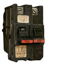 FPE   NA270 - Federal Pacific NA 240V Stab-Lok Circuit Breaker 70 AMP 2 POLE Red