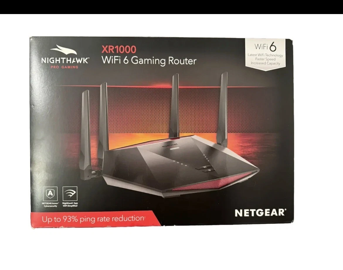 NETGEAR Nighthawk Pro Gaming XR1000 WIFI 6 Gaming Router XR1000-100NAS NEW  606449150544 | eBay