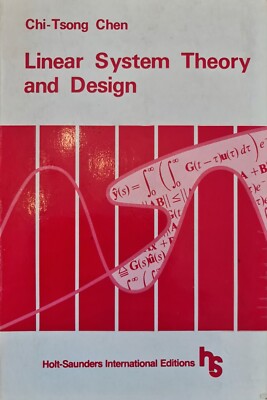 Lineare Systemtheorie und Design - Chi Tsong Chen - Holt-Saunders International