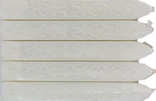 White Pearl Sealing Wax (with wick), 5 Sticks, for Beautiful Wax Seals!