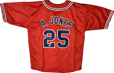 Andruw Jones Signed Custom Atlanta Autographed Baseball Jersey (JSA) | eBay