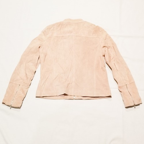 New Frontier Pink Suede Leather Jacket Women's Size Medium - Picture 2 of 9
