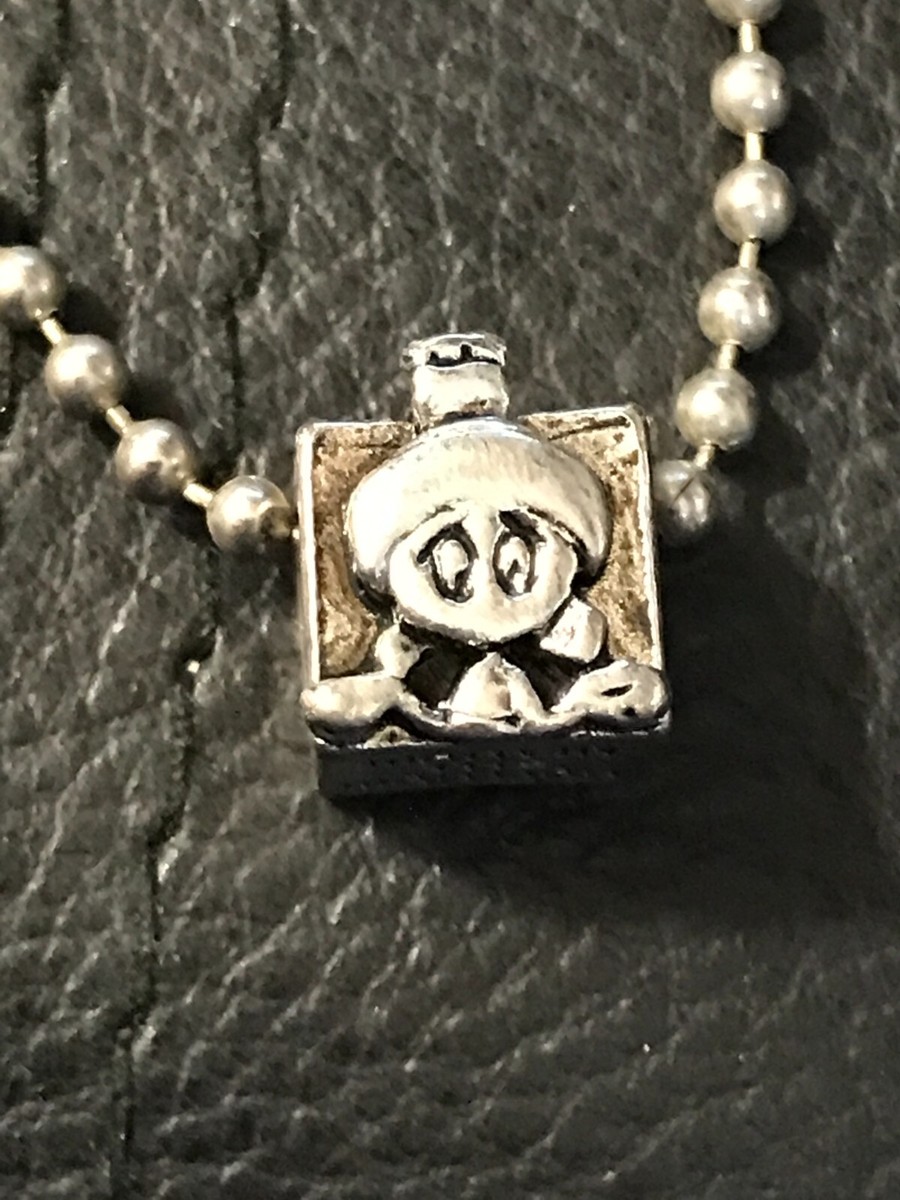 Silver Tone MARVIN THE MARTIAN & K9 Cube Charm Pendant 18