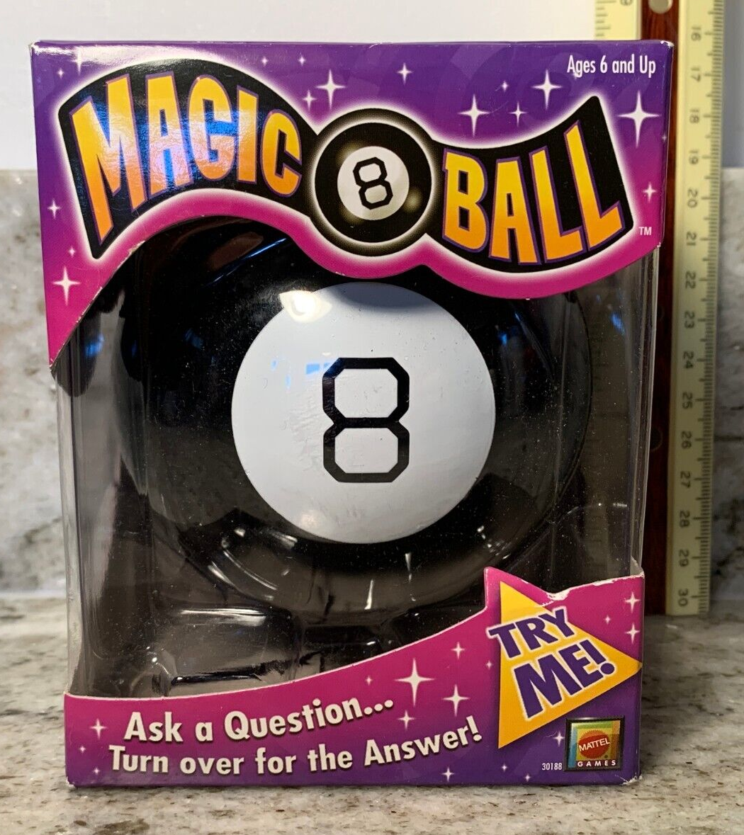 Vintage Mattel 2009 Magic 8 Ball Novelty Toy NIP Question & Answer
