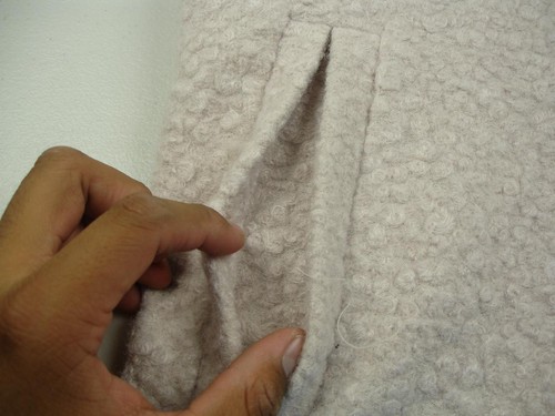 NWT Women's 0 Asos Maternity Coat Ecru Fuzzy Nubby Knit Long Snap-Front Pockets - Picture 12 of 20
