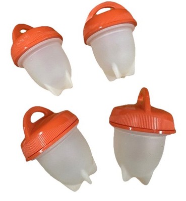 Egglettes Maker 4 Pack Egg Cooker - Hard Boiled Eggs without the Shell Eggies US