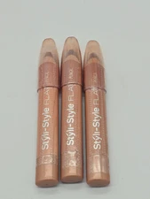  Styli-Style FLAT LIP Pencils MADE in Italy -1311 Aspen SEALED. QTY:3