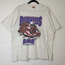Vintage Oldham Rugby League Nutmeg Breakthrough T-Shirt 90s Football Club Jersey