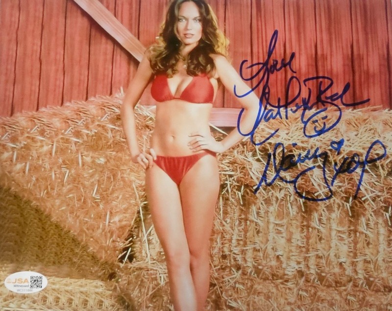 Catherine Bach Daisy Duke Signed Autographed 8X10 photo Dukes Of Hazzard JSA COA