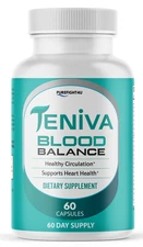 Teniva Support Supplement -  All Natural Healthy Heart 60 Capsules
