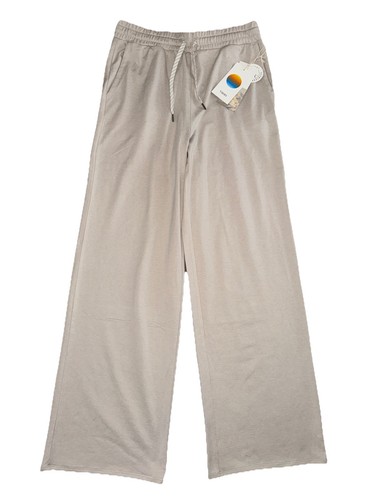 $108 Vuori Women’s Halo Essential Wideleg Pant-Ecru Heather- Size: Small-New Tag