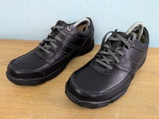 Clarks Active Air "Ranch Drive" Mens Black Leather Comfort Shoes UK 7 RRP £55.