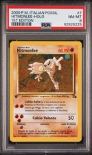 Pokémon Hitmonlee Fossil Psa 8 Italiano 1 Edizione  7/62 1ed Holo Ita Low Pop