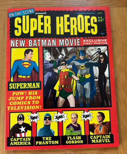 On the Scene Presents Super Heroes No 1 October 1966 - Superman Batman Flash - Picture 1 of 2