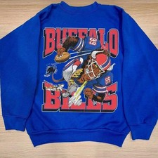 Buffalo Bills reprinted royal blue crewneck sweatshirt QT5347