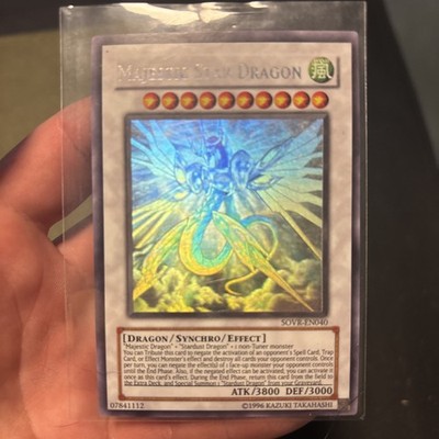 Yugioh! LP Majestic Star Dragon - SOVR-EN040 - Ghost Rare - Unlimited Edition Li