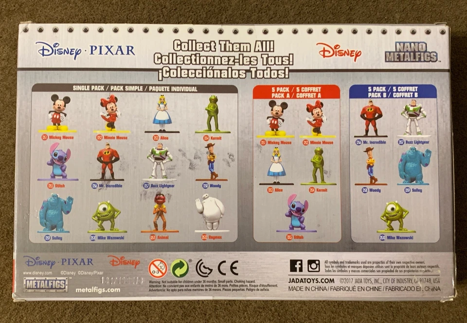 ¡Nuevo! Disney Pixar Paquete de 10 Exclusivos JADA TOYS Die-Cast Metal ¡Como Nuevo! 🔥 Foto 3 de 4