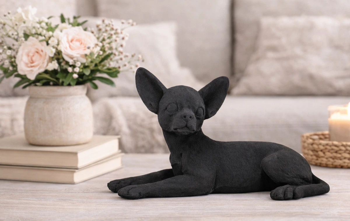 Leonardo French Bulldog Ornament Dog Statue Figurine 3 colours Tan White Black e