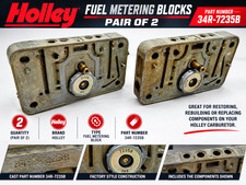 2x Holley 4165 4 Barrel Carburetor Fuel Metering Block 34r-7235b Lot Of 2 Blocks