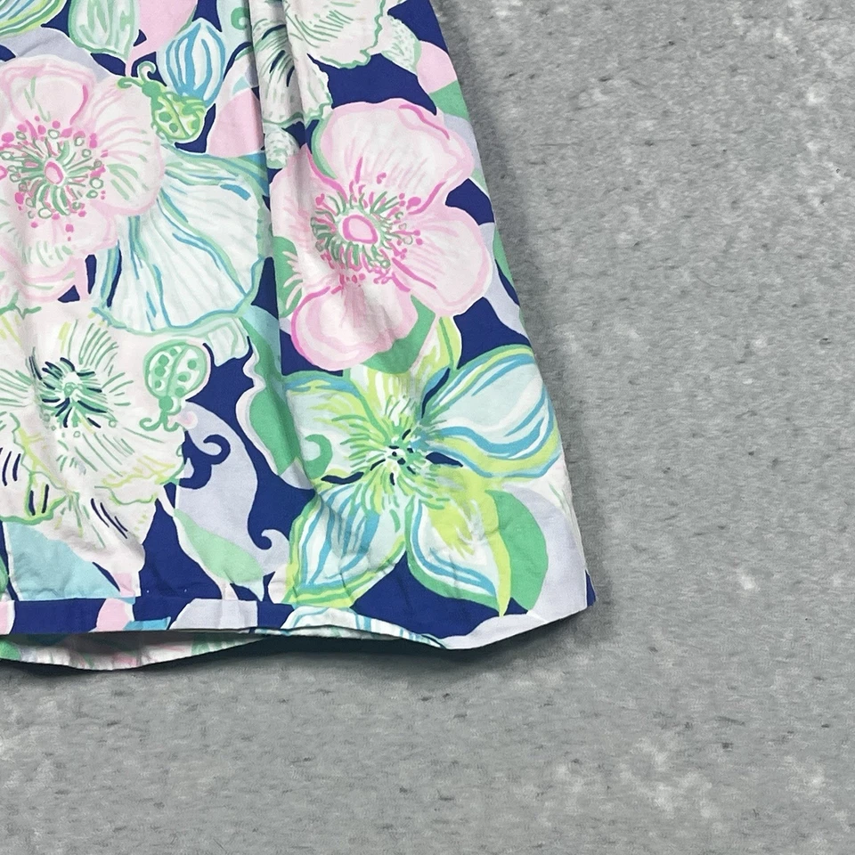 Mini vestido linnet Lilly Pulitzer feminino tamanho 4 multicolorido bico calmo transporte - Imagem 3 de 4