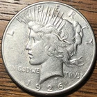 1926 S Peace Silver Dollar $1 - Nice Extra Fine Condition - FREE SHIPPING