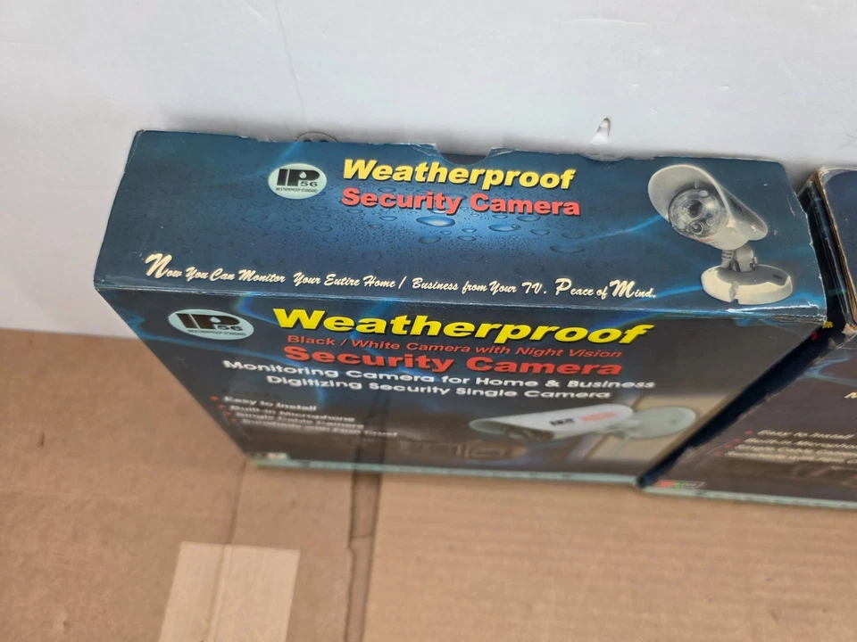 IP 56 Weatherproof Security Camera To TV Color W/ Night Vision & Mic New In box - Image 2 of 4
