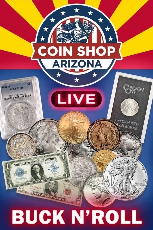 Rare Coins, Silver, & Gold Starting at $1!