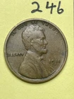 1911-S LINCOLN WHEAT CENT, rare date, "VERY FINE" condition #246