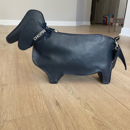 Chopin navy blue dachshund dog handbag Crossbody - Bild 2 von 10