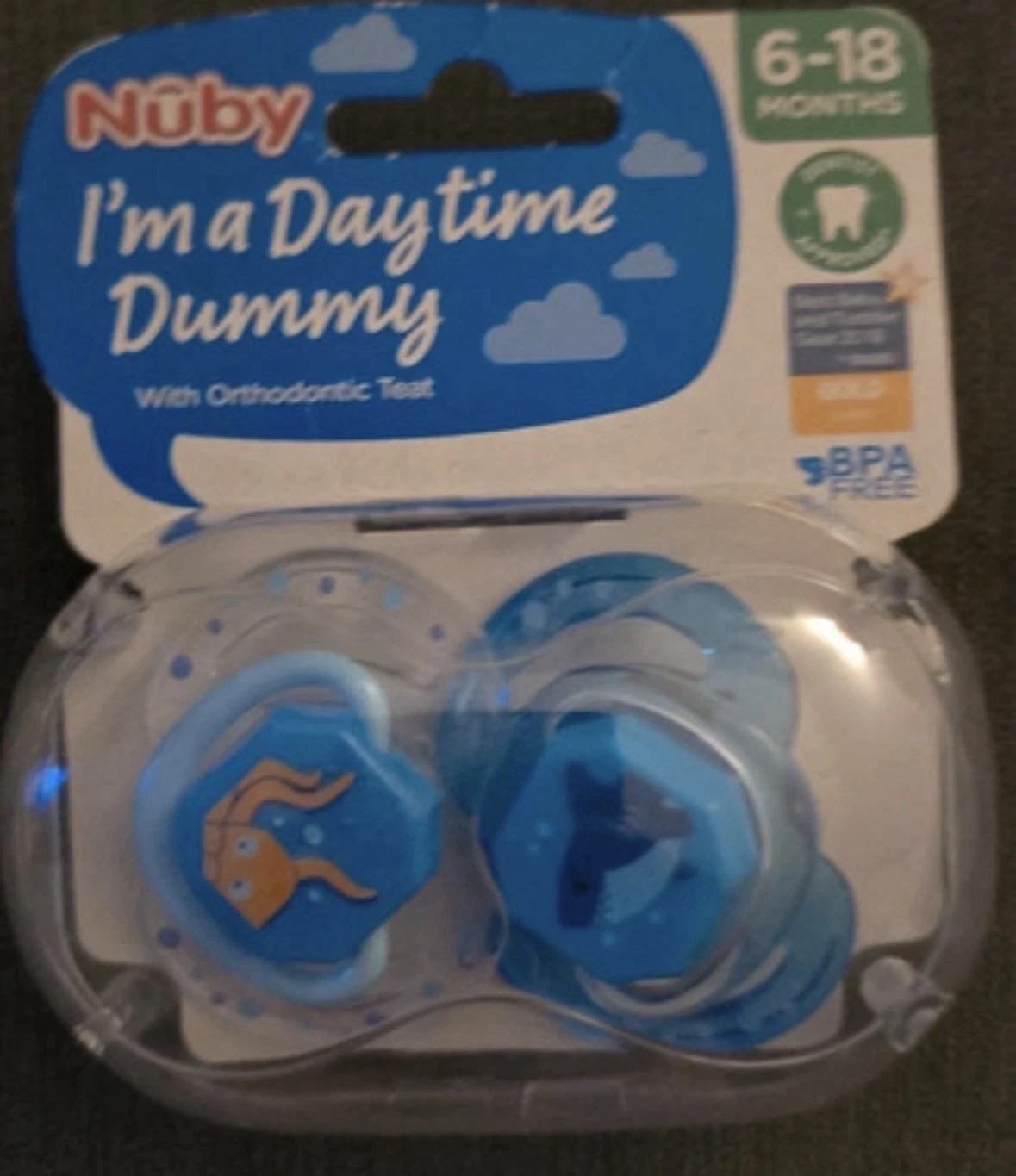 Nuby Orthodontic Dummies Day And Night6-18m
Opens in a new window or tab