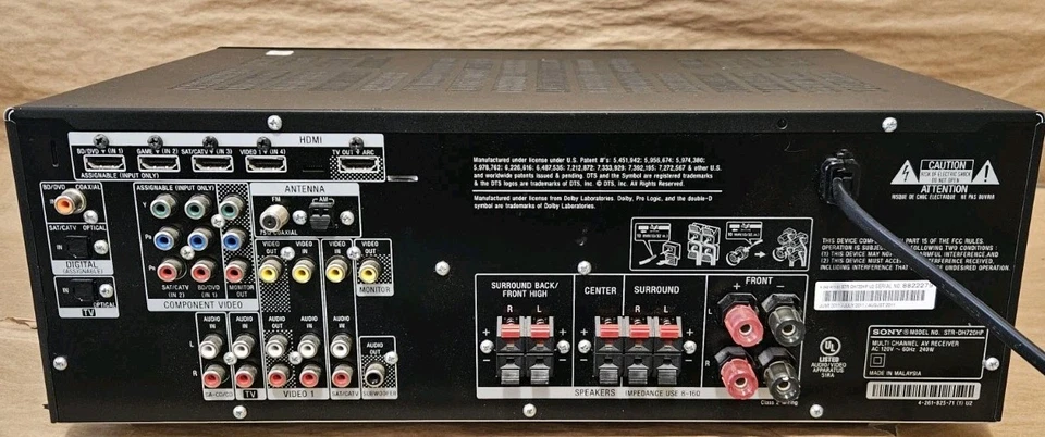 Sony STR-DH720HP 7.1 Ch HDMI Home Theater Surround Sound Receiver Stereo W/ ARC - Image 2 of 2