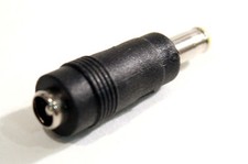 Power Tip DC Barrel Plug Changer Adatper 5.5mm 2.5mm Female to 5.5mm 1.1mm Male