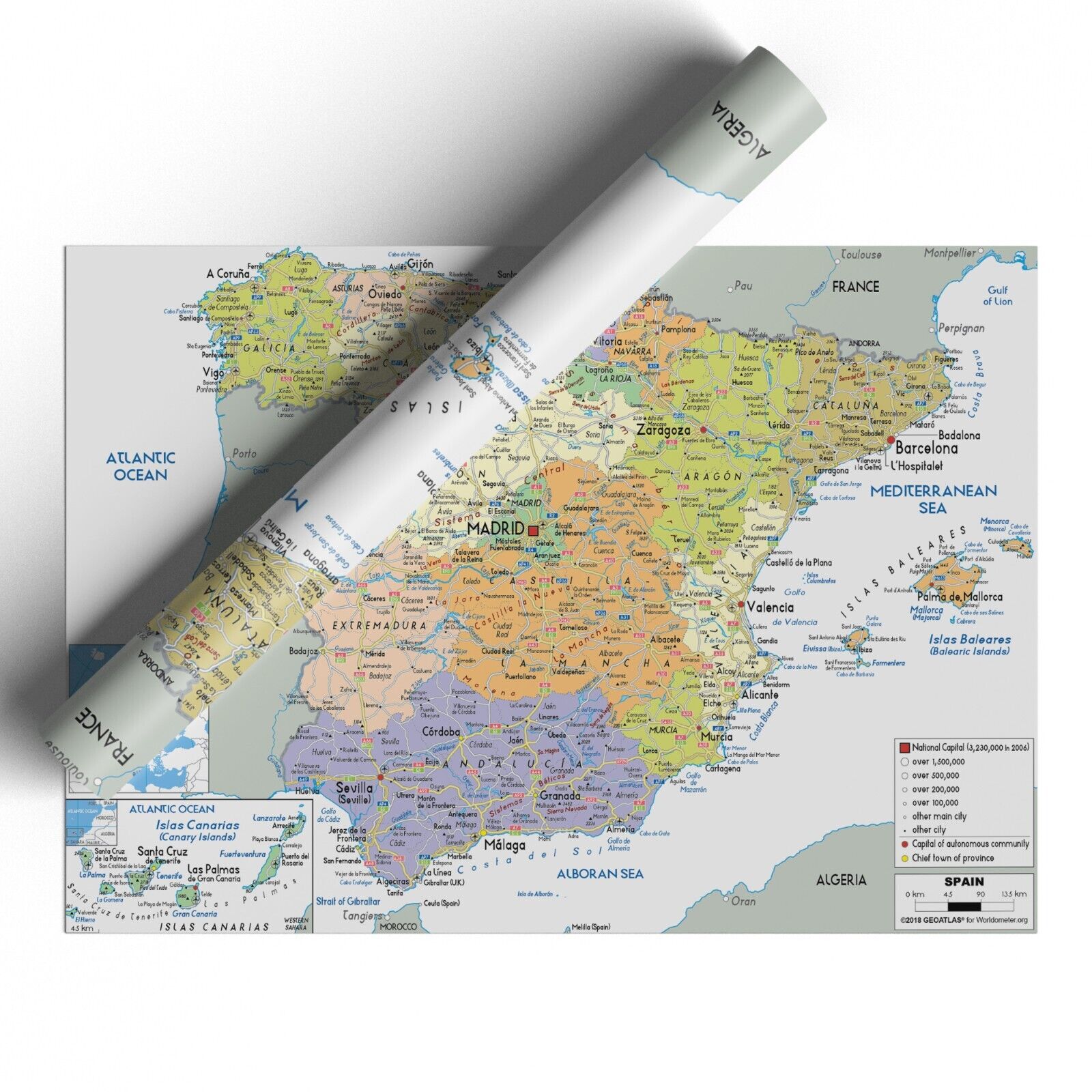 Portugal Map (Political) - Worldometer