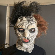 Adult Scary Halloween Mask Leatherface Texas ChainsawMassacre FullHead Latex NEW
