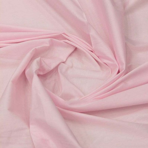 Indian Baby-Pink Plain Solid Pure Cotton Fabric Hand-Dyed Sewing Fabric 2.5 Yard - Picture 3 of 3