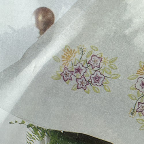 Vogart Crafts Pillow Case Embroidery Painting Kit Bird & Floral 8401D Vintage - Picture 3 of 8