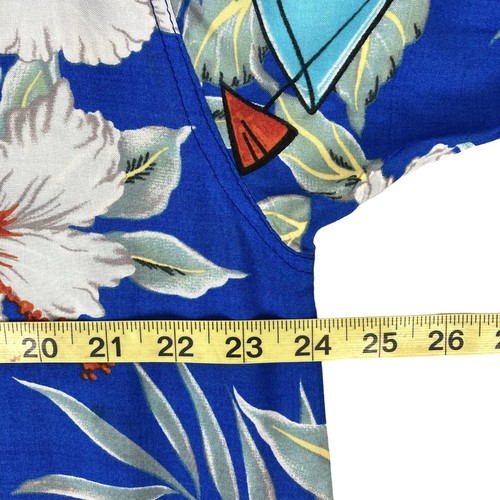 Vintage Thumbs Up Hawaiian Shirt Floral Martini Hibiscus Mens XL Button Up Rayon - Picture 15 of 17