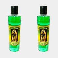 2PACK- Santa Muerte del Trabajo Agua Espiritual Para Limpias Baños Riegos 8 oz
