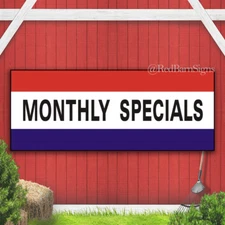 Monthly Specials Advertising Banner Sign