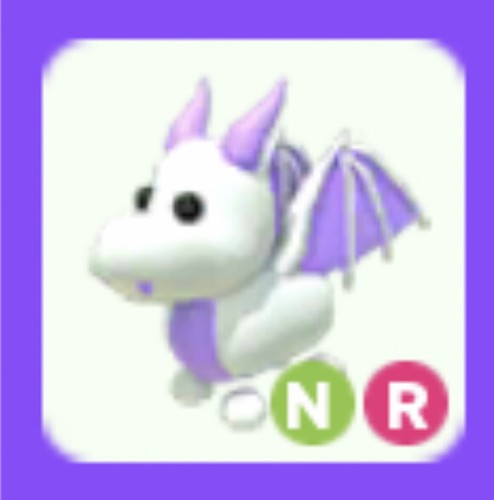 Neon Ride Lavender Dragon Compatible With Adopt Me QUICK DESPATCH 